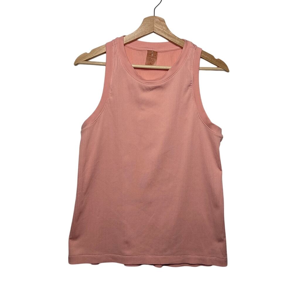 CALIA by Carrie Underwood Pink Ribbed Tank Top